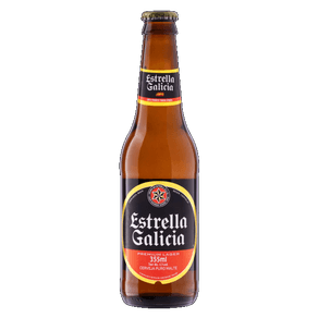 CERVEJA LAGER PREMIUM ESTRELLA GALICIA 355ML CERVEJA LAGER PREMIUM ESTRELLA GALICIA 355ML