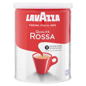 CAFÉ LAVAZZA 250G TORRADO MOIDO LATA QUALITA ROSSA