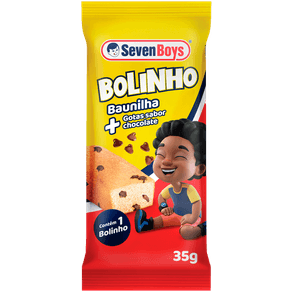 MINI-BOLO-SEVEN-BOYS-35G-BAU-GOTAS-CHOC MINI-BOLO-SEVEN-BOYS-35G-BAU-GOTAS-CHOC