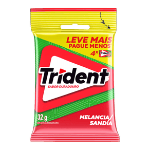 CHICLETE-TRIDENT-32G-C-4-MELANCIA CHICLETE-TRIDENT-32G-C-4-MELANCIA