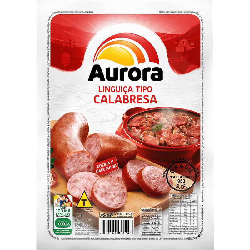 LINGUICA AURORA FRANGO RESF PREÇO POR KG - supermercadosimperatriz