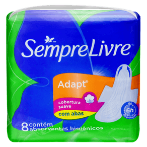 ABSORVENTE-SUAVE-COM-ABAS-ESPECIAL-ADAPTAVEL-SEMPRE-LIVRE-COM-8-UNIDADES ABSORVENTE-SUAVE-COM-ABAS-ESPECIAL-ADAPTAVEL-SEMPRE-LIVRE-COM-8-UNIDADES