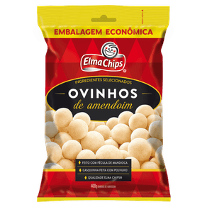 OVINHOS-DE-AMENDOIM-ELMA-CHIPS-PACOTE-400G-EMBALAGEM-ECONOMICA OVINHOS-DE-AMENDOIM-ELMA-CHIPS-PACOTE-400G-EMBALAGEM-ECONOMICA