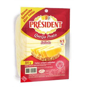 QUEIJO-PRATO-FATIADO-PRESIDENT-300G QUEIJO-PRATO-FATIADO-PRESIDENT-300G