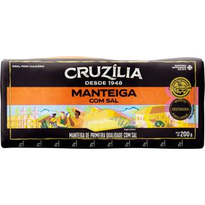 MANTEIGA-TABLETE-CRUZILIA-200GR MANTEIGA-TABLETE-CRUZILIA-200GR