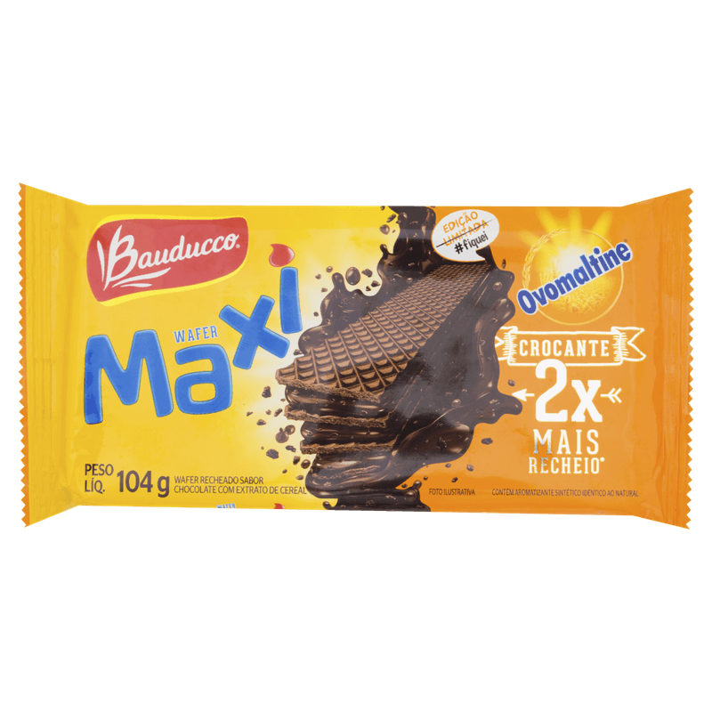 BISC WAFER BAUDUCCO 104GR MAXI - supermercadosimperatriz