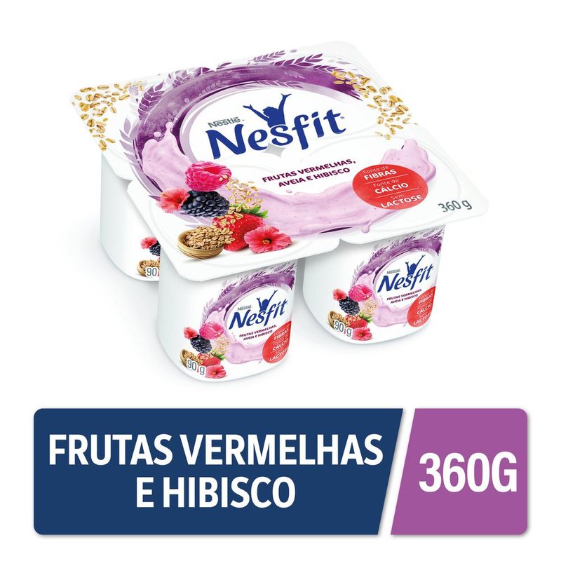 IOGURTE FRUTAS VERMELHAS, AVEIA E HIBISCO NESFIT NESTLÉ 360G