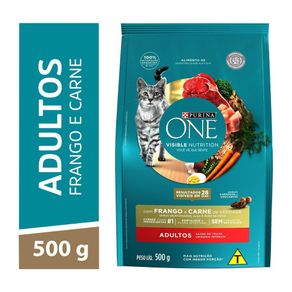 7891000321966---NESTLE®-PURINA®-ONE®-Racao-Seca-para-gatos-adultos-todas-as-racas-Frango-e-Carne-500g.jpg