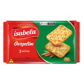 BISC-CREAM-CRACKER-ISABELA-350G-GERGELIM BISC-CREAM-CRACKER-ISABELA-350G-GERGELIM
