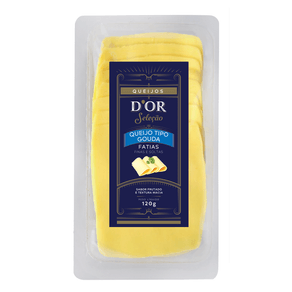 QUEIJO-DOR-120G-GOUDA-FATIADO QUEIJO-DOR-120G-GOUDA-FATIADO