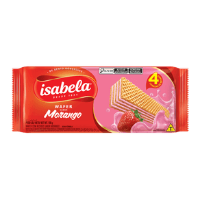 BISCOITO-ISABELA-100G-PC-WAFER-RECHEIO-MORANGO BISCOITO-ISABELA-100G-PC-WAFER-RECHEIO-MORANGO
