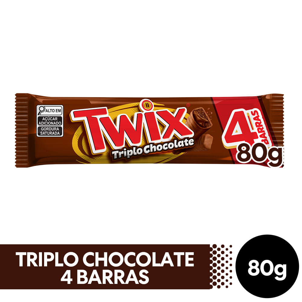 CHOCOLATE TWIX 80G TRIPLO CHOCOLATE - supermercadosimperatriz