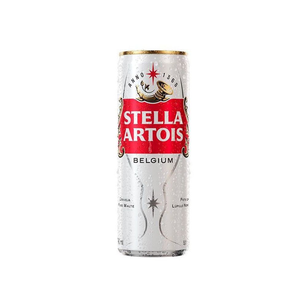 Cerveja Stella Artois Puro Malte Lata 350ml - supermercadosimperatriz