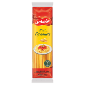 MACARRAO-SEMOLA-ISABELA-400G-ESPAGUETE MACARRAO-SEMOLA-ISABELA-400G-ESPAGUETE