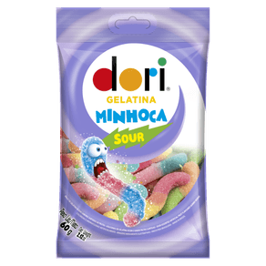 BALA-GELATINA-DORI-60GR-MINHOCA-ACIDA BALA-GELATINA-DORI-60GR-MINHOCA-ACIDA