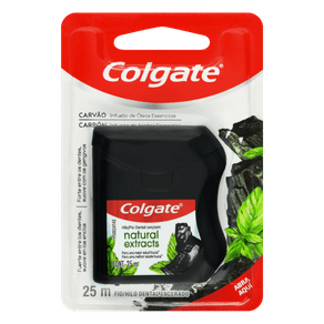 FIO-DENTAL-ENCERADO-COLGATE-25M-NAT-CARVAO FIO-DENTAL-ENCERADO-COLGATE-25M-NAT-CARVAO