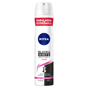ANTITRANSPIRANTE-AEROSOL-48H-ACAO-ANTIBACTERIANA-NIVEA-INVISIBLE-FOR-BLACK-E-WHITE-CLEAR-200ML-EMBALAGEM-ECONOMICA