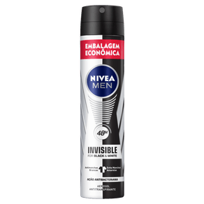 ANTITRANSPIRANTE-AEROSOL-48H-ACAO-ANTIBACTERIANA-NIVEA-MEN-INVISIBLE-FOR-BLACK-E-WHITE-200ML-EMBALAGEM-ECONOMICA ANTITRANSPIRANTE-AEROSOL-48H-ACAO-ANTIBACTERIANA-NIVEA-MEN-INVISIBLE-FOR-BLACK-E-WHITE-200ML-EMBALAGEM-ECONOMICA