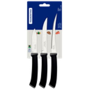 JOGO-FACAS-3PC-TRAMONTINA-FELICE-PRETO JOGO-FACAS-3PC-TRAMONTINA-FELICE-PRETO
