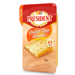 QUEIJO-GOUDA-FRACAO-PRESIDENT-160G QUEIJO-GOUDA-FRACAO-PRESIDENT-160G