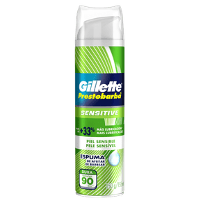 ESPUMA-DE-BARBEAR-PRESTOBARBA-PELE-SENSIVEL-GILLETTE-150G ESPUMA-DE-BARBEAR-PRESTOBARBA-PELE-SENSIVEL-GILLETTE-150G
