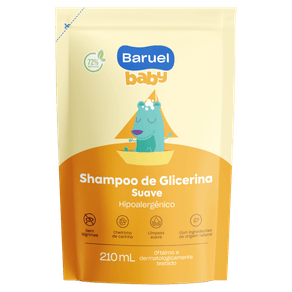 SHAMPOO-BARUEL-BABY-210ML-REFIL-GLICERINA-SUAVE SHAMPOO-BARUEL-BABY-210ML-REFIL-GLICERINA-SUAVE