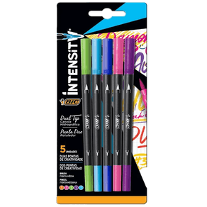 CANETA-BIC-INTENSITY-C-5-SORTIDAS-PONTA-MEDIA
