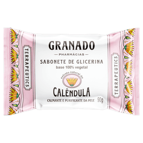 SABONETE BARRA GRANADO TERRAPEUTICS CALÊNDULA 90G SABONETE BARRA GRANADO TERRAPEUTICS CALÊNDULA 90G